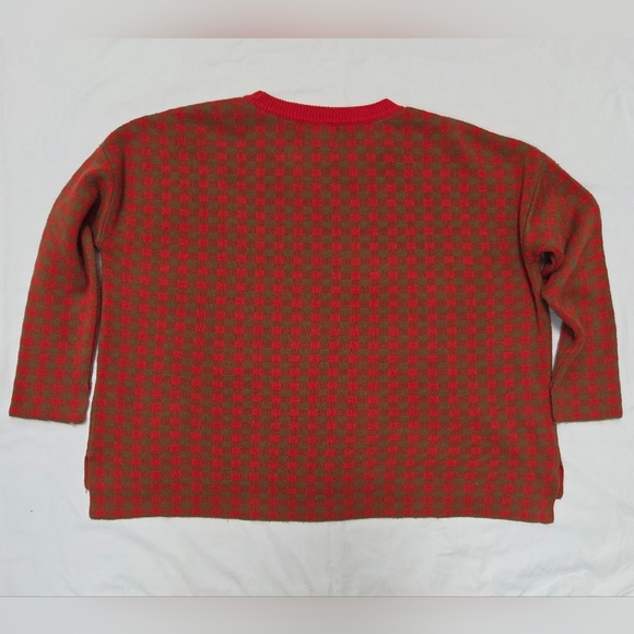 Compania Fantastica Boxy Oversized Plaid Check Sweater S - Picture 3 of 13